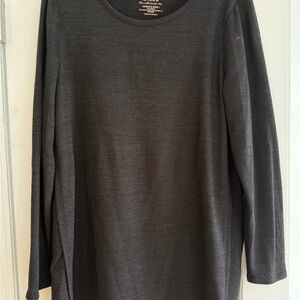 Chico's Black Ultimate Tee Size 1